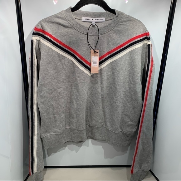 Rebecca Minkoff Riley Sweatshirt Women Size XXL Heather Gray - Picture 1 of 8